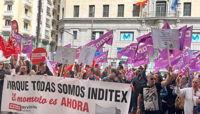 CCOO Inditex moviliza a más de 500 delegadas en 8 ciudades y recoge 13.843 firmas (50,94% plantilla) en solo 7 días