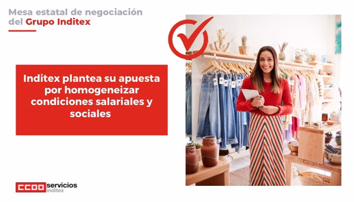 Inditex plantea su apuesta por homogeneizar condiciones salariales y sociales